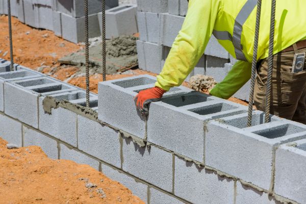 Concrete Blocks Installation in Akron