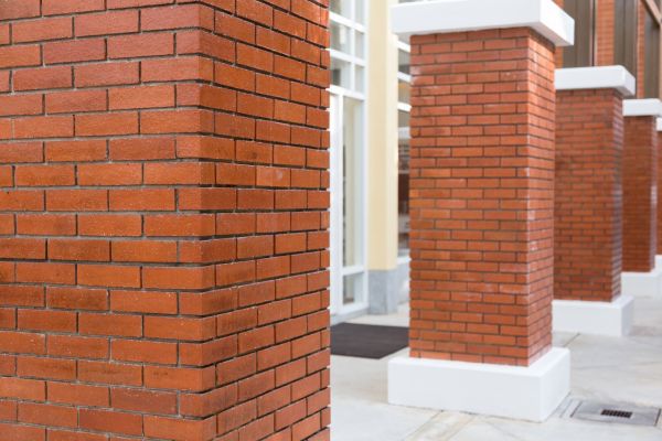 Brick Column Installation in Akron