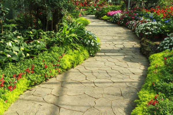 Stone Pathway Repair in Akron