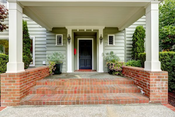 Front Porch Masonry Repair in Akron